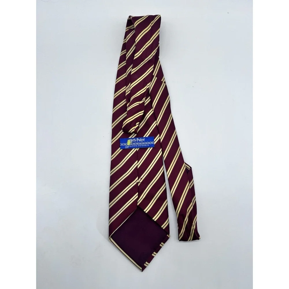 Harry Potter‎ Gryffindor Inc Neck Tie Class Crest Striped Tonno Burgundy Yellow